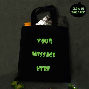 Personalized Glow In The Dark Tote Bag