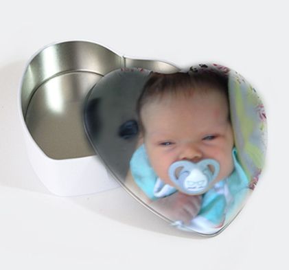 Heart-Shaped Tin Box