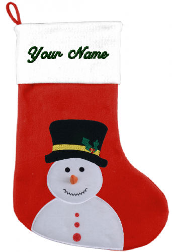 Embroidered Christmas Stocking